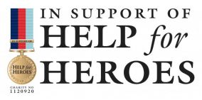 Help for Heroes logo.